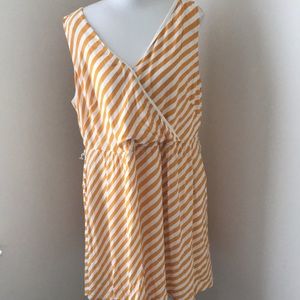 Loft Plus Asymmetrical Striped Summer Dress 16